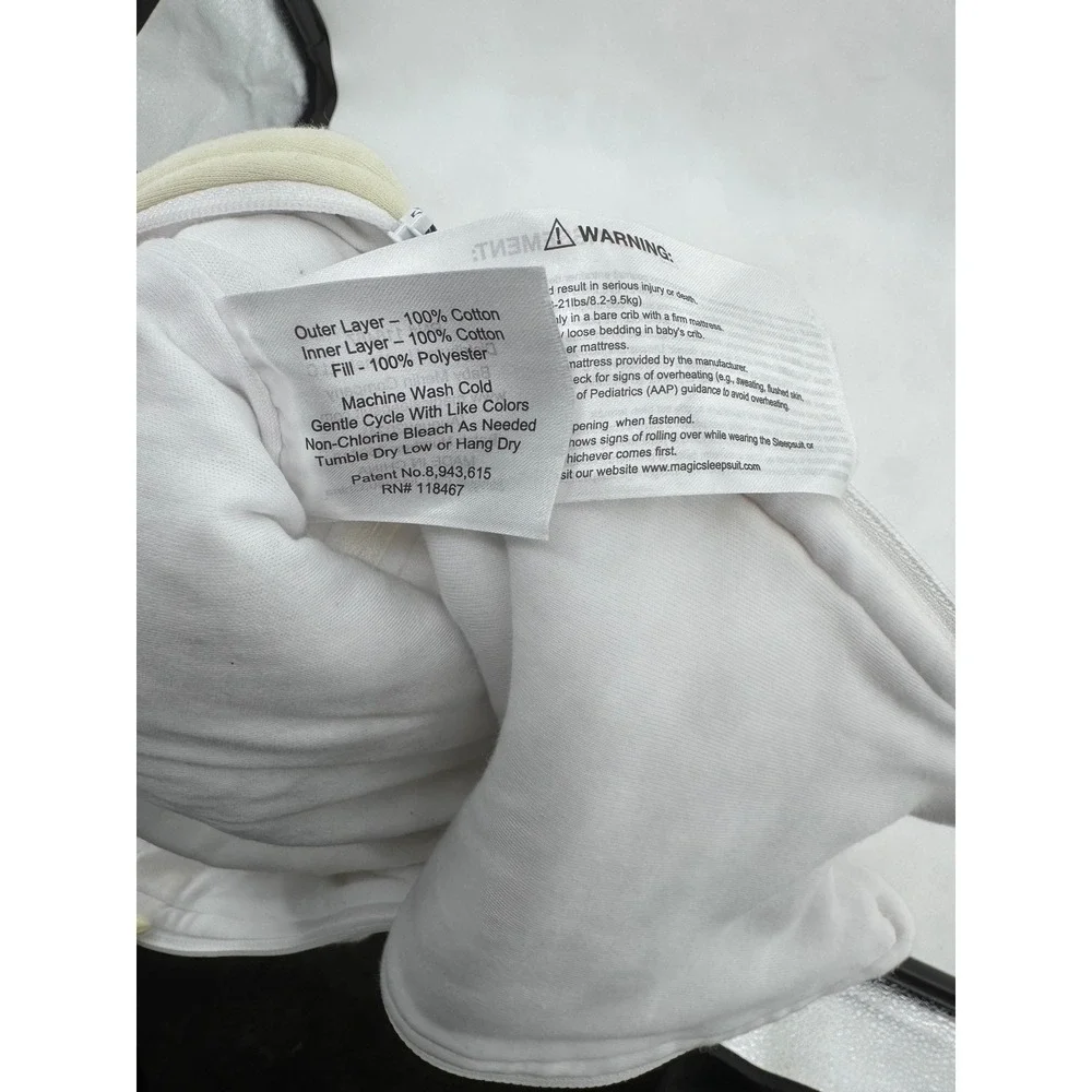 Baby‎ Merlin's Magic Sleepsuit One Piece 3-6 Months Sleep Sack Yellow Small